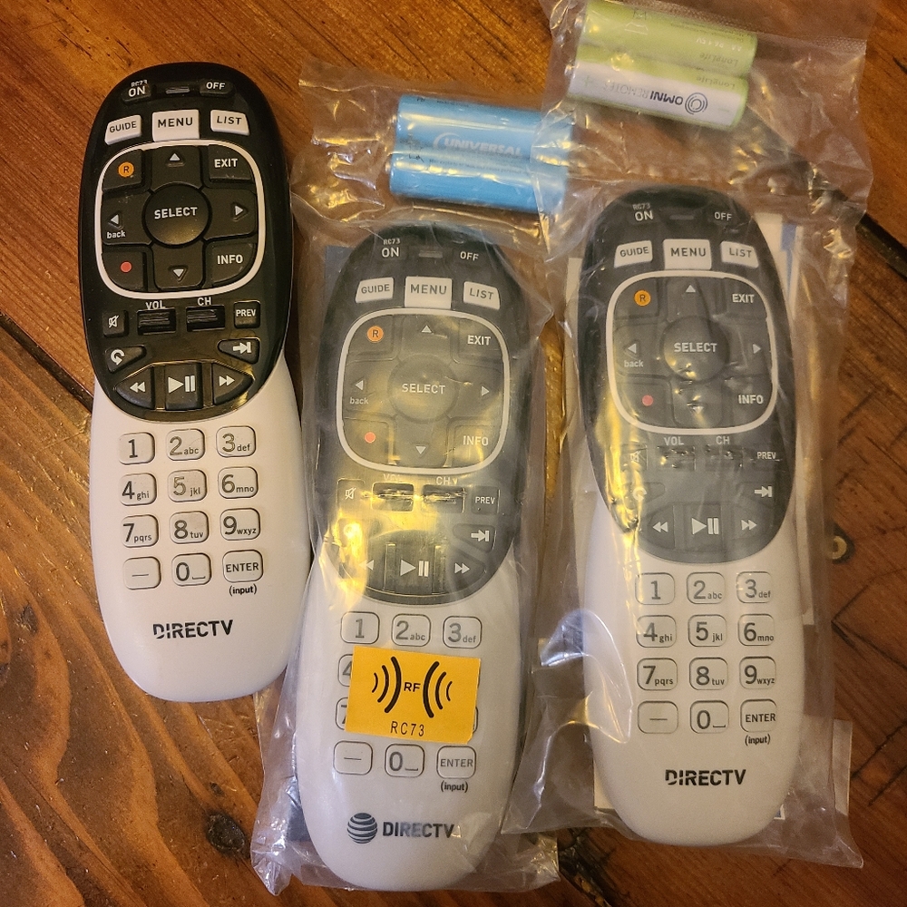 3 Direct TV Remotes